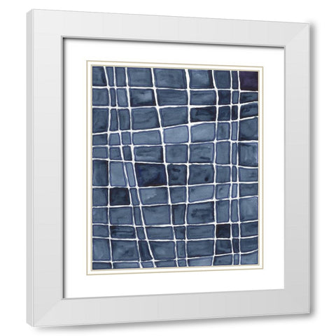 Square Bluff I White Modern Wood Framed Art Print with Double Matting by Moore, Regina