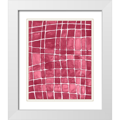 Square Bluff III White Modern Wood Framed Art Print with Double Matting by Moore, Regina