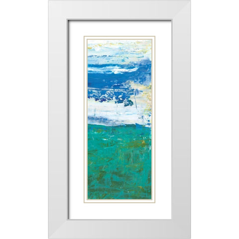 Free Run II White Modern Wood Framed Art Print with Double Matting by Kaelber, Renee