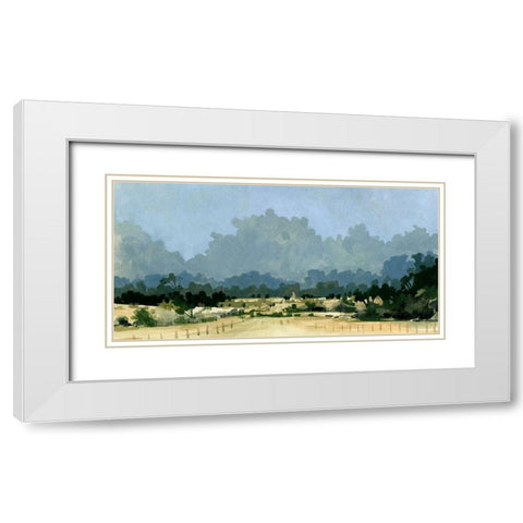 Wild Farmland I White Modern Wood Framed Art Print with Double Matting by Caroline, Emma