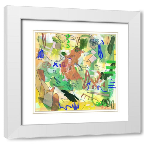 Urban Fringe IV White Modern Wood Framed Art Print with Double Matting by Wang, Melissa