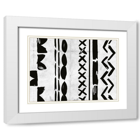 Becoming One I White Modern Wood Framed Art Print with Double Matting by Wang, Melissa