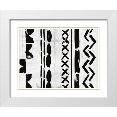 Becoming One I White Modern Wood Framed Art Print with Double Matting by Wang, Melissa