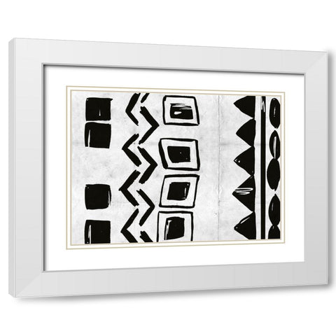 Becoming One II White Modern Wood Framed Art Print with Double Matting by Wang, Melissa