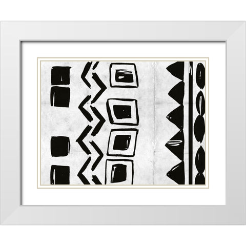 Becoming One II White Modern Wood Framed Art Print with Double Matting by Wang, Melissa