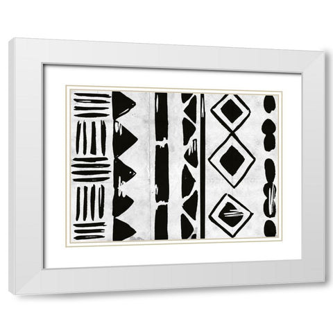 Becoming One IV White Modern Wood Framed Art Print with Double Matting by Wang, Melissa
