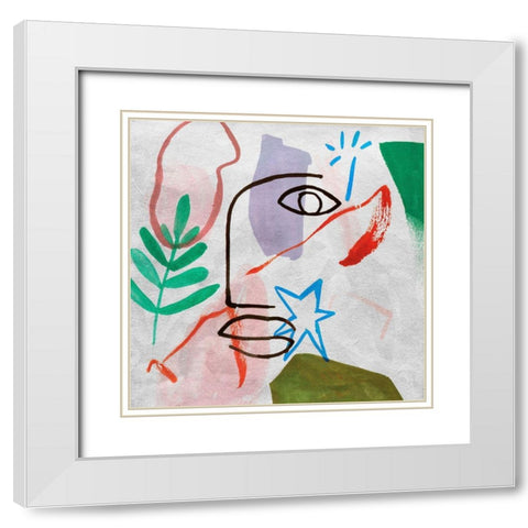 My Daydreams II White Modern Wood Framed Art Print with Double Matting by Wang, Melissa