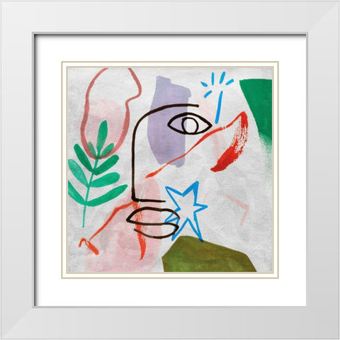 My Daydreams II White Modern Wood Framed Art Print with Double Matting by Wang, Melissa