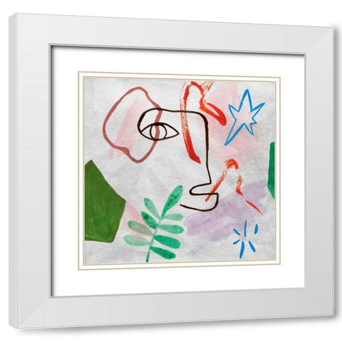 My Daydreams III White Modern Wood Framed Art Print with Double Matting by Wang, Melissa