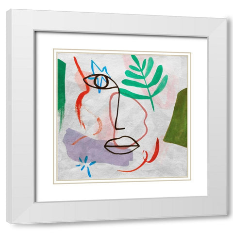 My Daydreams IV White Modern Wood Framed Art Print with Double Matting by Wang, Melissa