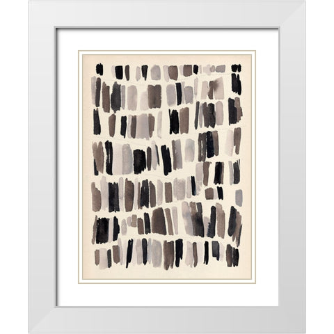 Chalk and Flint II White Modern Wood Framed Art Print with Double Matting by Warren, Annie