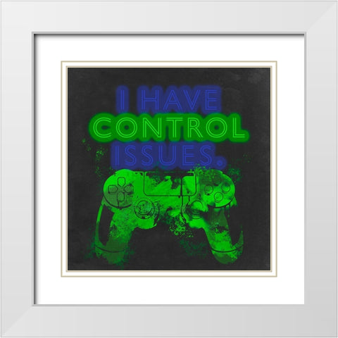 Control Freak II White Modern Wood Framed Art Print with Double Matting by Parker, Jennifer Paxton