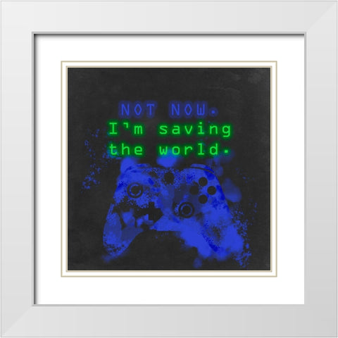 Control Freak III White Modern Wood Framed Art Print with Double Matting by Parker, Jennifer Paxton