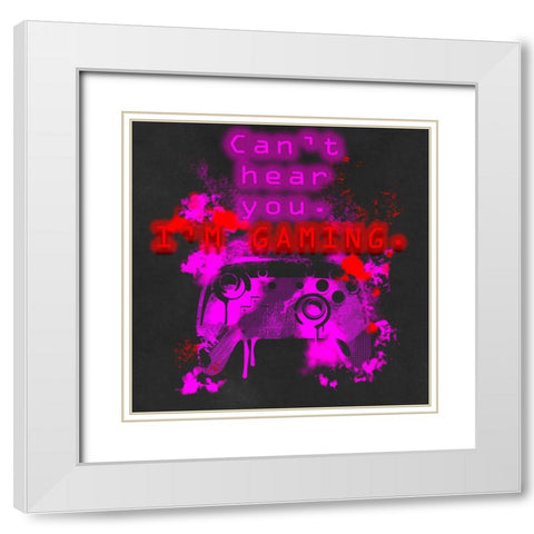 Control Freak IV White Modern Wood Framed Art Print with Double Matting by Parker, Jennifer Paxton