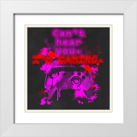 Control Freak IV White Modern Wood Framed Art Print with Double Matting by Parker, Jennifer Paxton