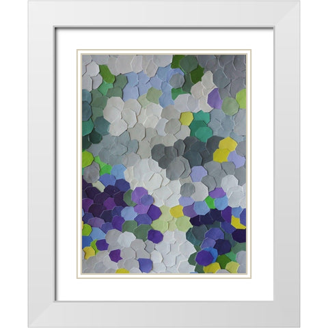 A Garden in Provence White Modern Wood Framed Art Print with Double Matting by Good, Coco