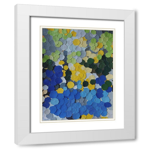 Lake Como Garden White Modern Wood Framed Art Print with Double Matting by Good, Coco