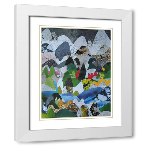 High Sierras White Modern Wood Framed Art Print with Double Matting by Good, Coco