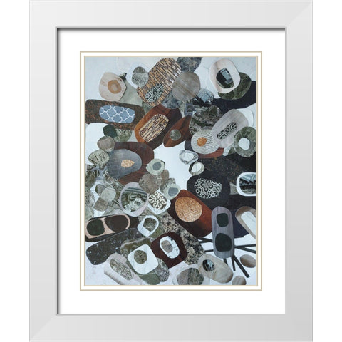 Nile River Boats White Modern Wood Framed Art Print with Double Matting by Good, Coco