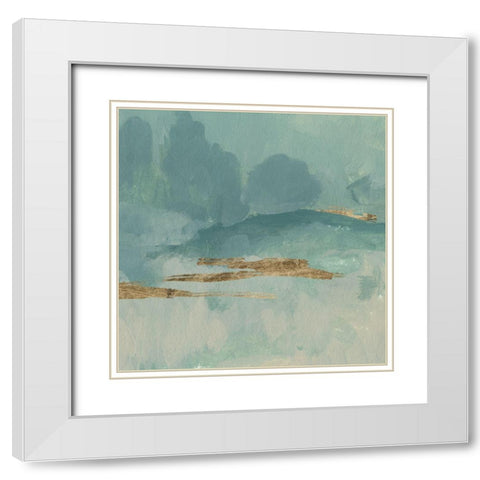 Beryl Hills I White Modern Wood Framed Art Print with Double Matting by Green, Jacob