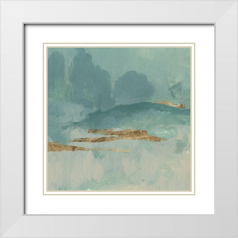 Beryl Hills I White Modern Wood Framed Art Print with Double Matting by Green, Jacob