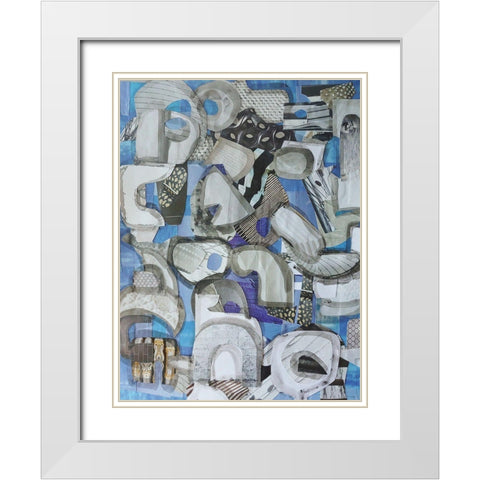 Mediterranean Port I White Modern Wood Framed Art Print with Double Matting by Good, Coco