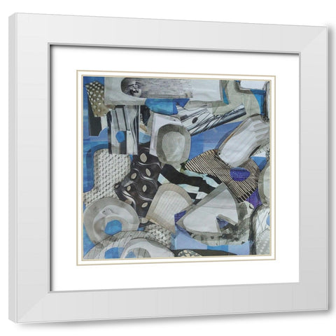 Mediterranean Port II White Modern Wood Framed Art Print with Double Matting by Good, Coco