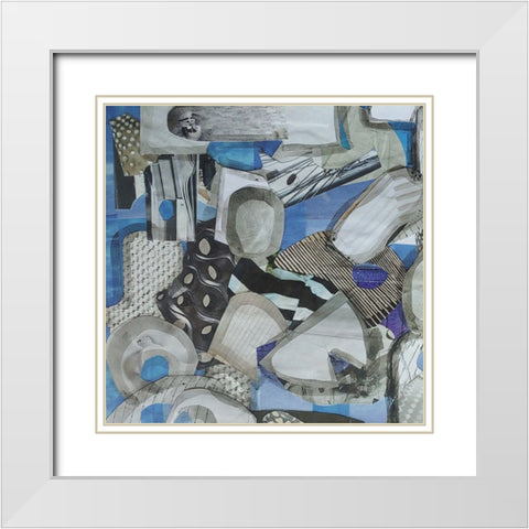 Mediterranean Port II White Modern Wood Framed Art Print with Double Matting by Good, Coco