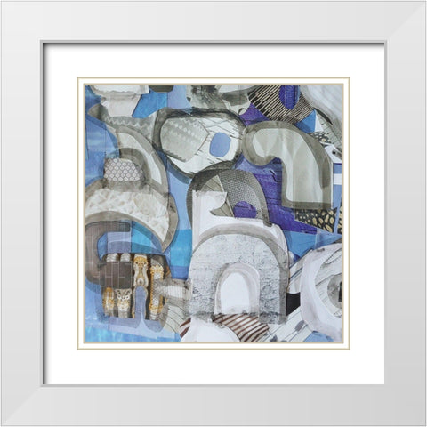 Mediterranean Port III White Modern Wood Framed Art Print with Double Matting by Good, Coco