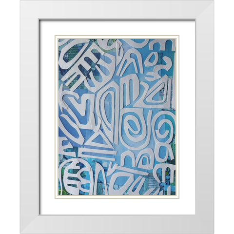 Santorini White Modern Wood Framed Art Print with Double Matting by Good, Coco