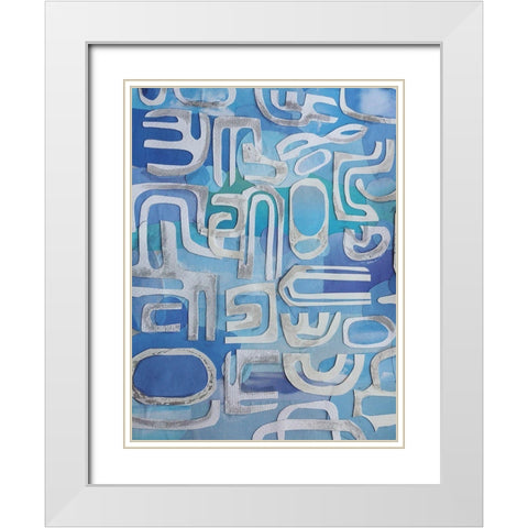 Siesta Key White Modern Wood Framed Art Print with Double Matting by Good, Coco