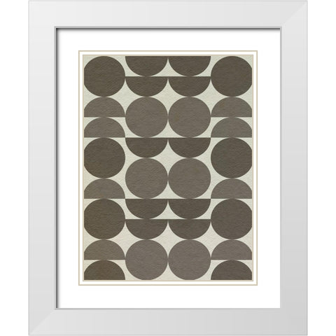 Neutral Subtle Shift I White Modern Wood Framed Art Print with Double Matting by Caroline, Emma