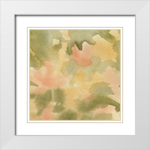 Botanical Aura I White Modern Wood Framed Art Print with Double Matting by Caroline, Emma