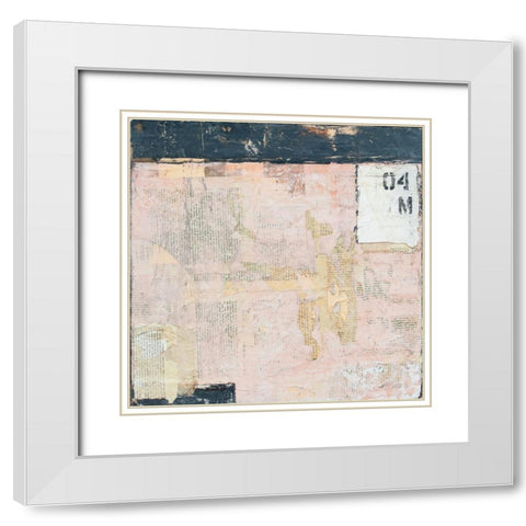 Embraced I White Modern Wood Framed Art Print with Double Matting by Ashley, Erin