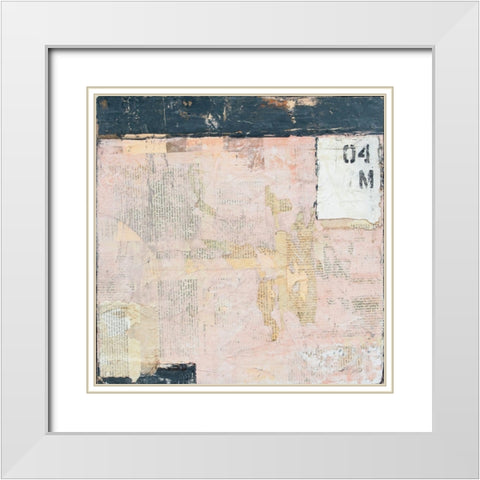 Embraced I White Modern Wood Framed Art Print with Double Matting by Ashley, Erin