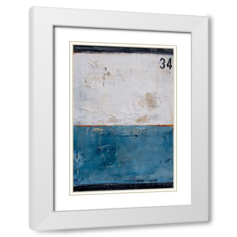 Take 34 White Modern Wood Framed Art Print with Double Matting by Ashley, Erin