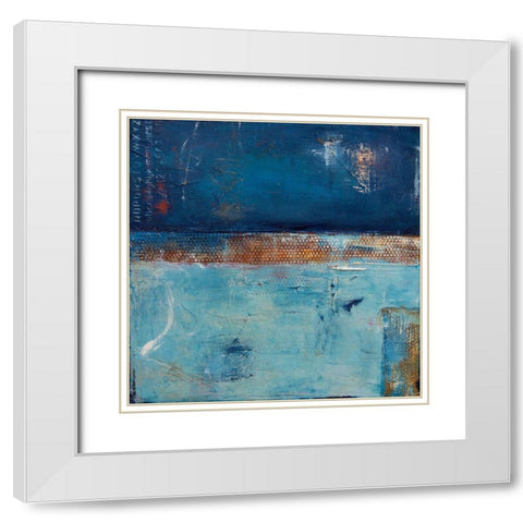 Midnight Train White Modern Wood Framed Art Print with Double Matting by Ashley, Erin