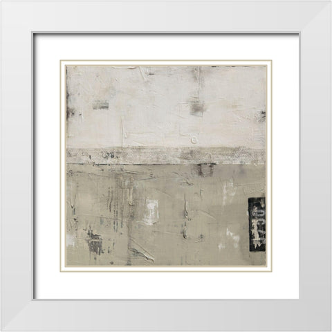 Sandstone White Modern Wood Framed Art Print with Double Matting by Ashley, Erin