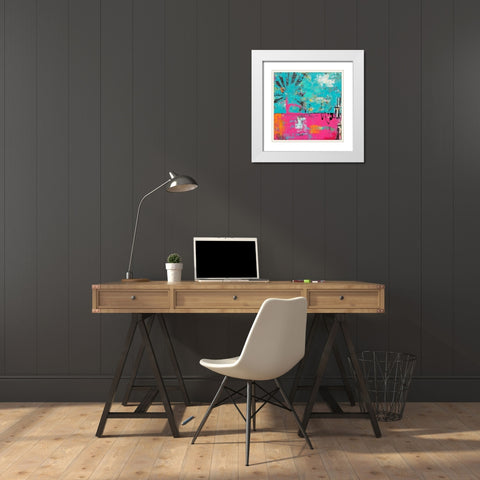 Colorful Emotion White Modern Wood Framed Art Print with Double Matting by Ashley, Erin
