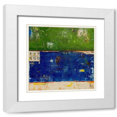 Home Base White Modern Wood Framed Art Print with Double Matting by Ashley, Erin