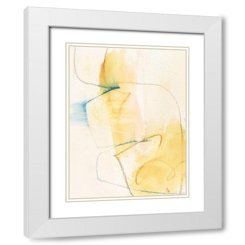 Barxan I White Modern Wood Framed Art Print with Double Matting by Jachimiec, Sue