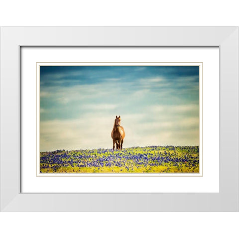 Sunlit Midwest II White Modern Wood Framed Art Print with Double Matting by PHBurchett