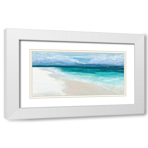 Bahama Storm White Modern Wood Framed Art Print with Double Matting by Wilkins, Suzanne