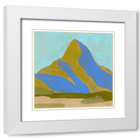 High California Hills IV White Modern Wood Framed Art Print with Double Matting by Green, Jacob