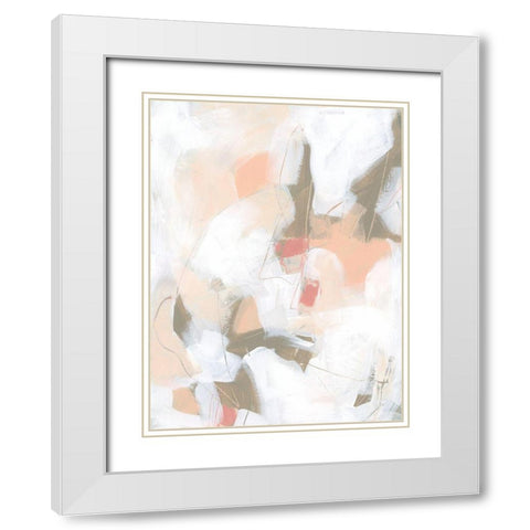 Sand Story I White Modern Wood Framed Art Print with Double Matting by Vess, June Erica