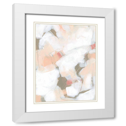 Sand Story II White Modern Wood Framed Art Print with Double Matting by Vess, June Erica