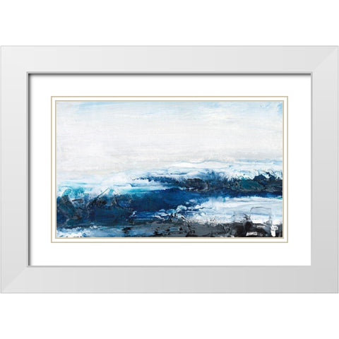 Mysterious Sea I White Modern Wood Framed Art Print with Double Matting by Bramma, Lila