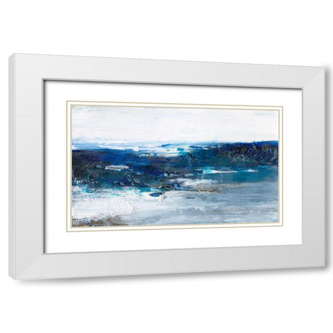 Mysterious Sea II White Modern Wood Framed Art Print with Double Matting by Bramma, Lila