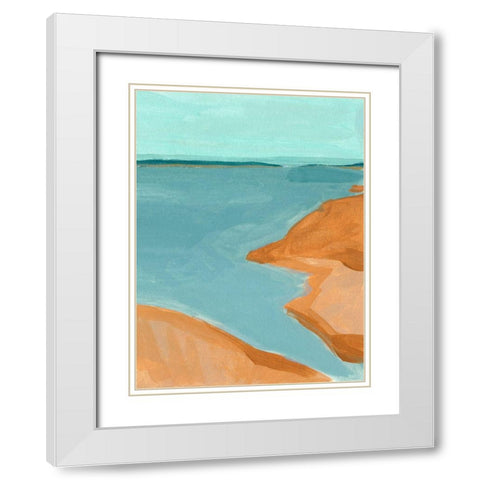 Out on the Sandbar I White Modern Wood Framed Art Print with Double Matting by Green, Jacob