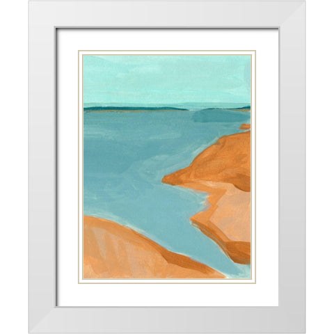 Out on the Sandbar I White Modern Wood Framed Art Print with Double Matting by Green, Jacob